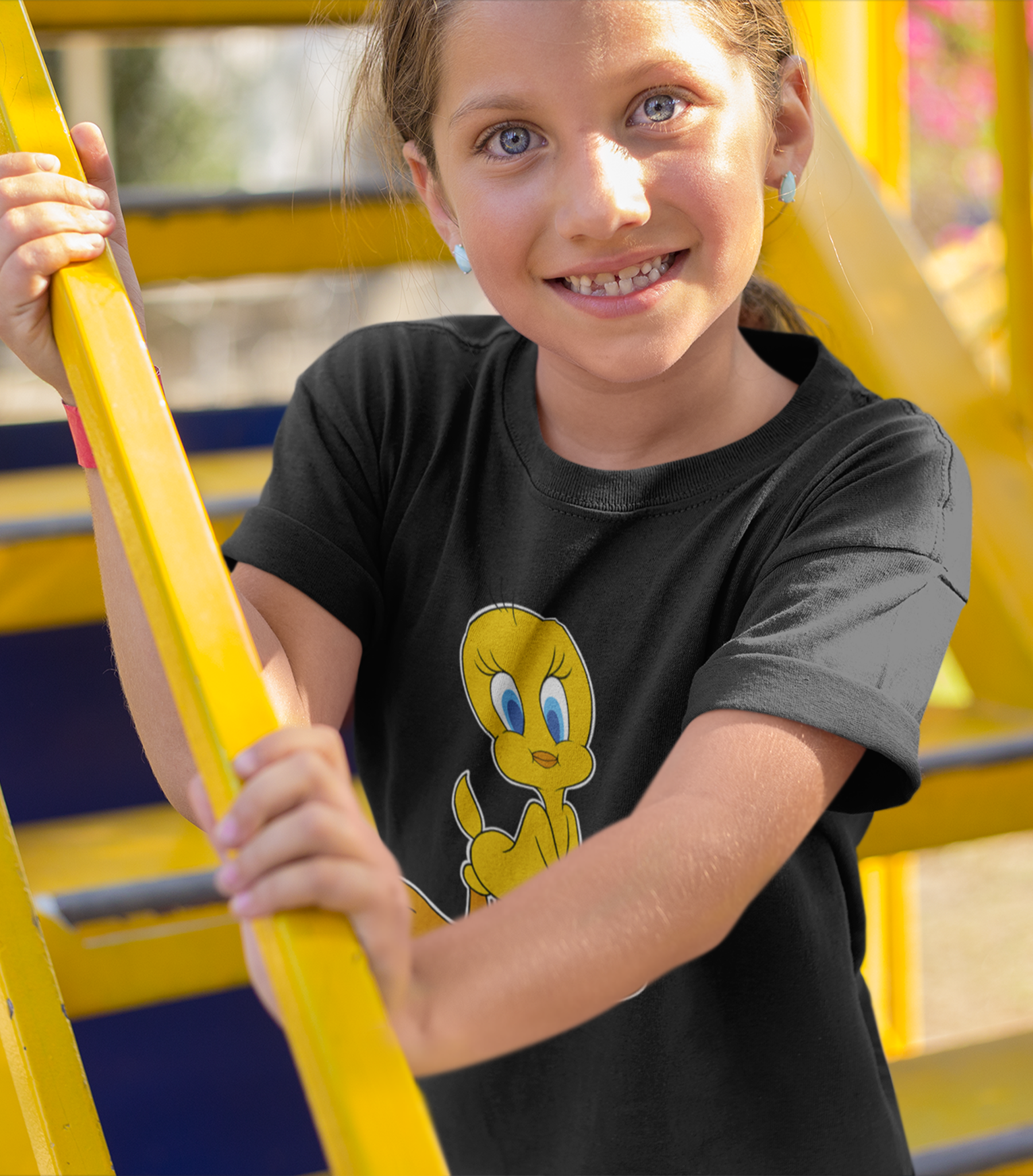 Looney Tunes Tweety Premium Kids Crewneck T-shirt - Image 2