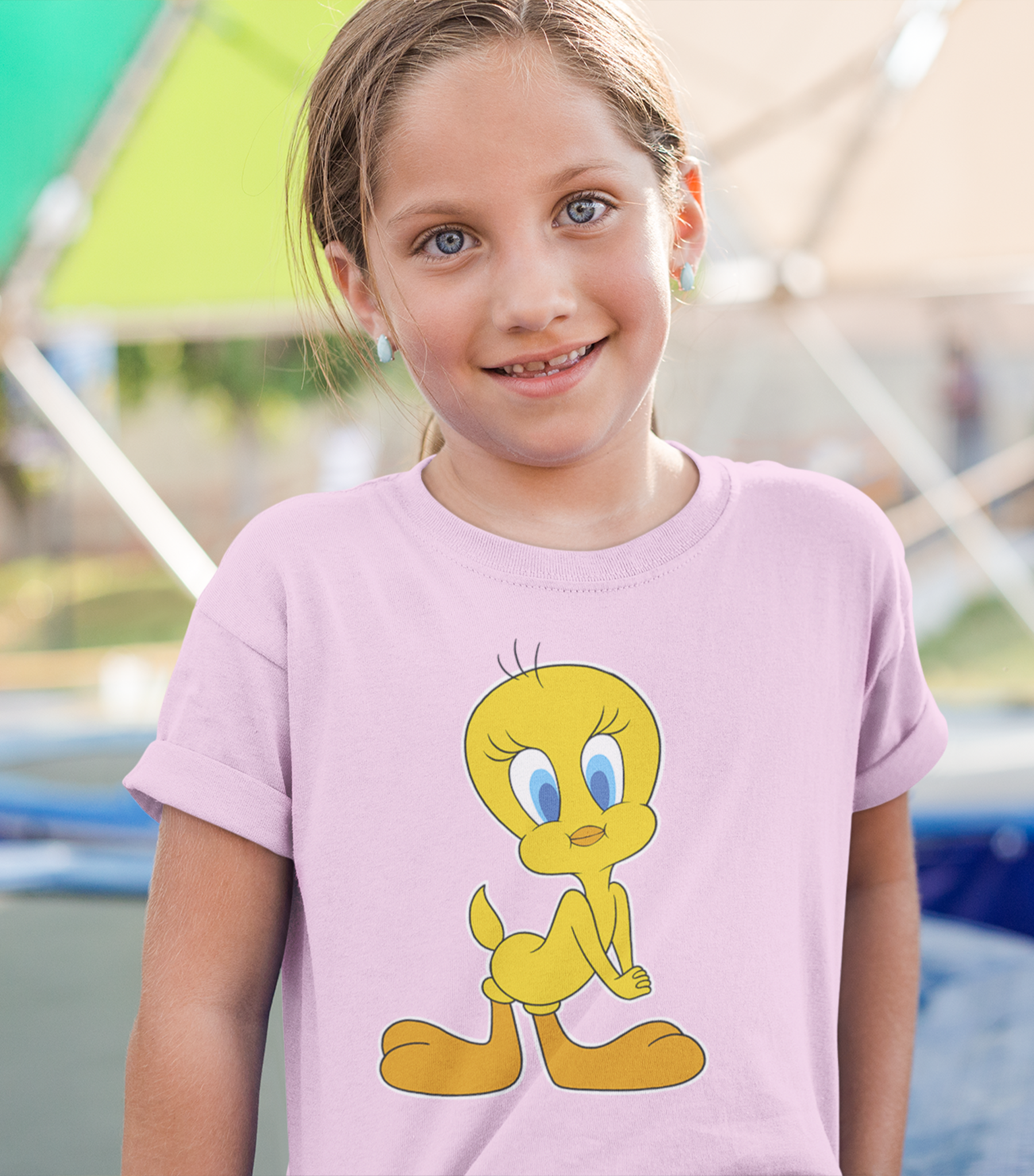 Looney Tunes Tweety Premium Kids Crewneck T-shirt - Image 3