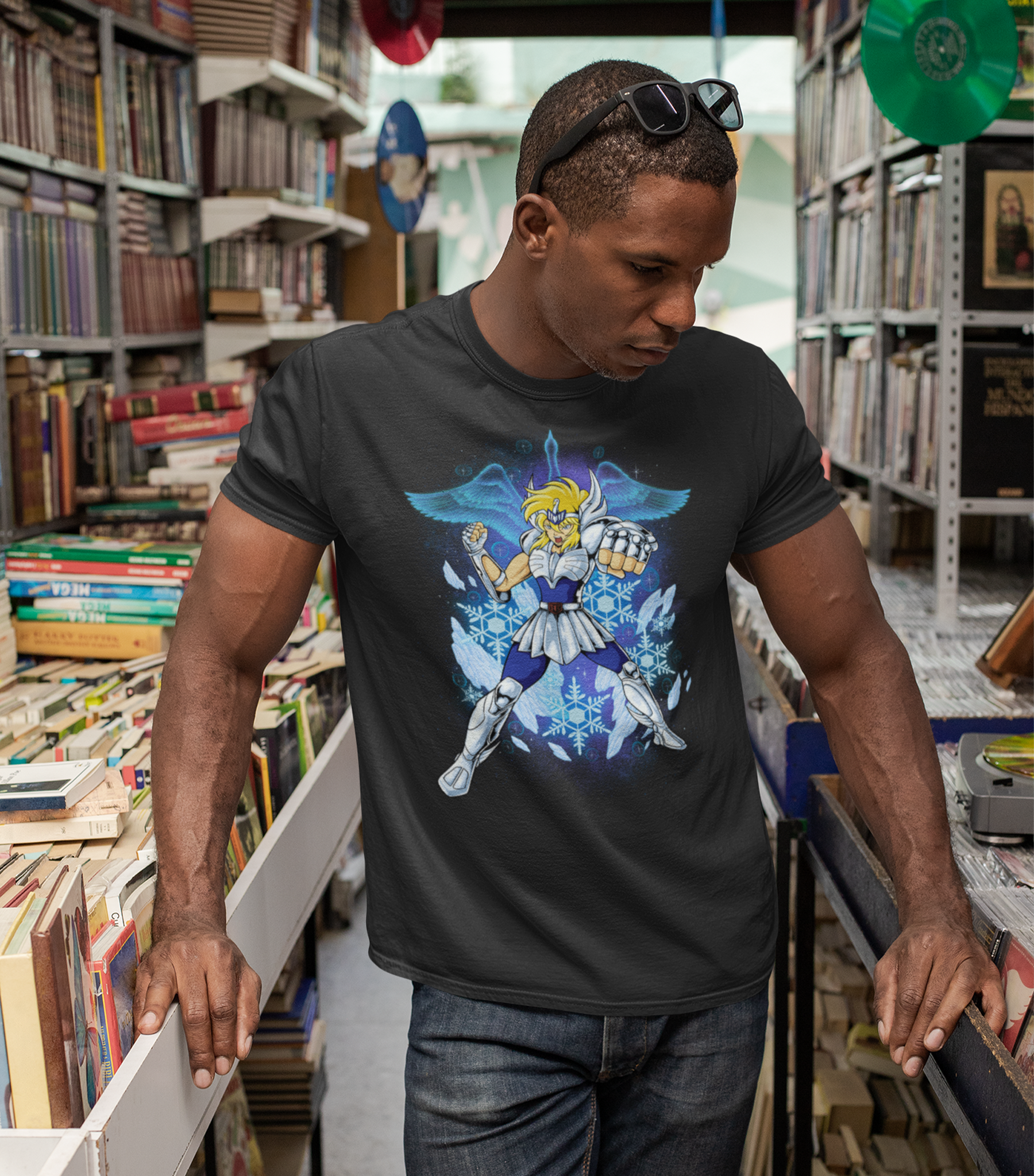 Saint Seiya - Hyoga Cygnus Classic Unisex T-Shirt - Image 3