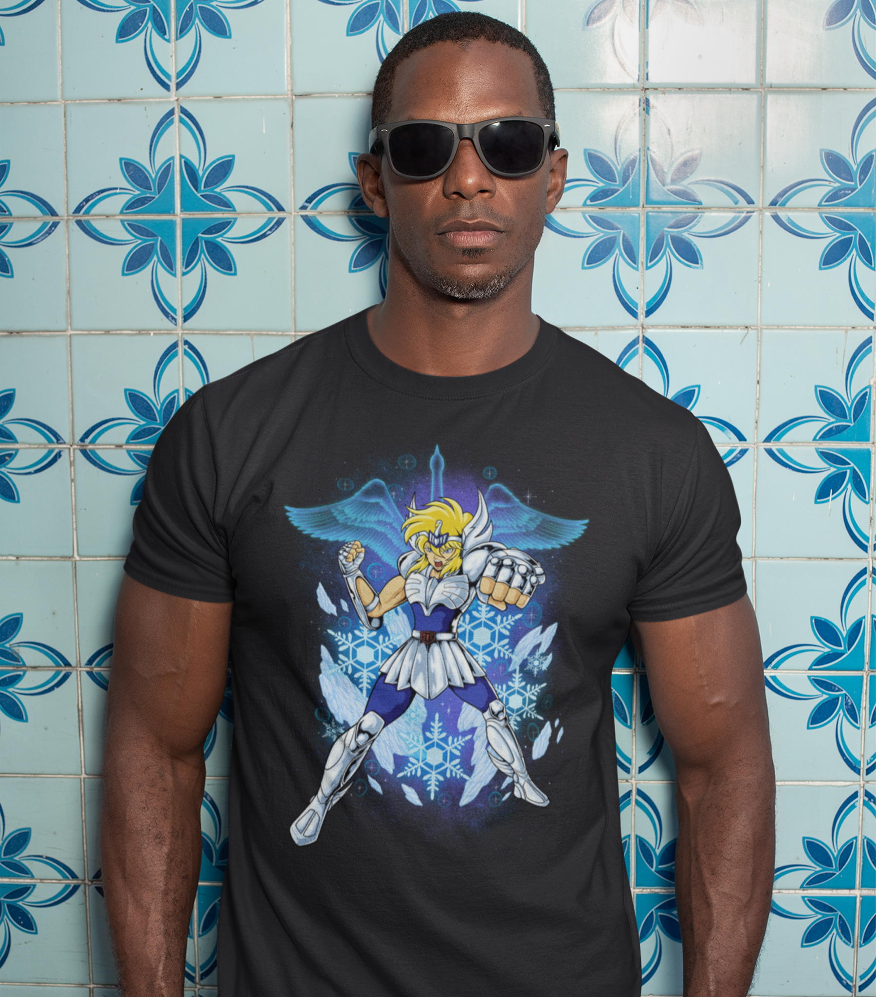 Saint Seiya - Hyoga Cygnus Classic Unisex T-Shirt - Image 2