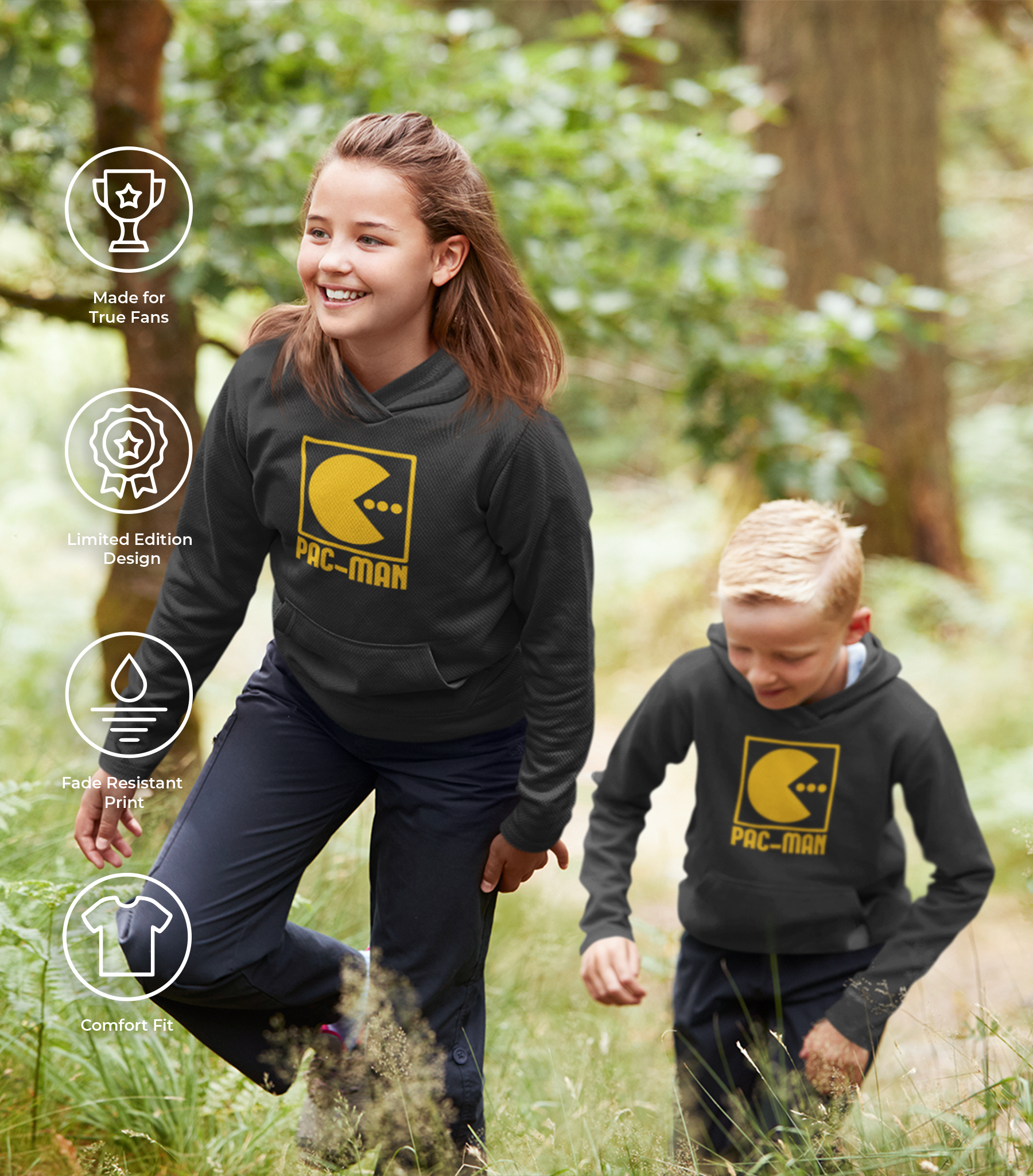 Pac-Man Classic Youth Hoodie - Image 3