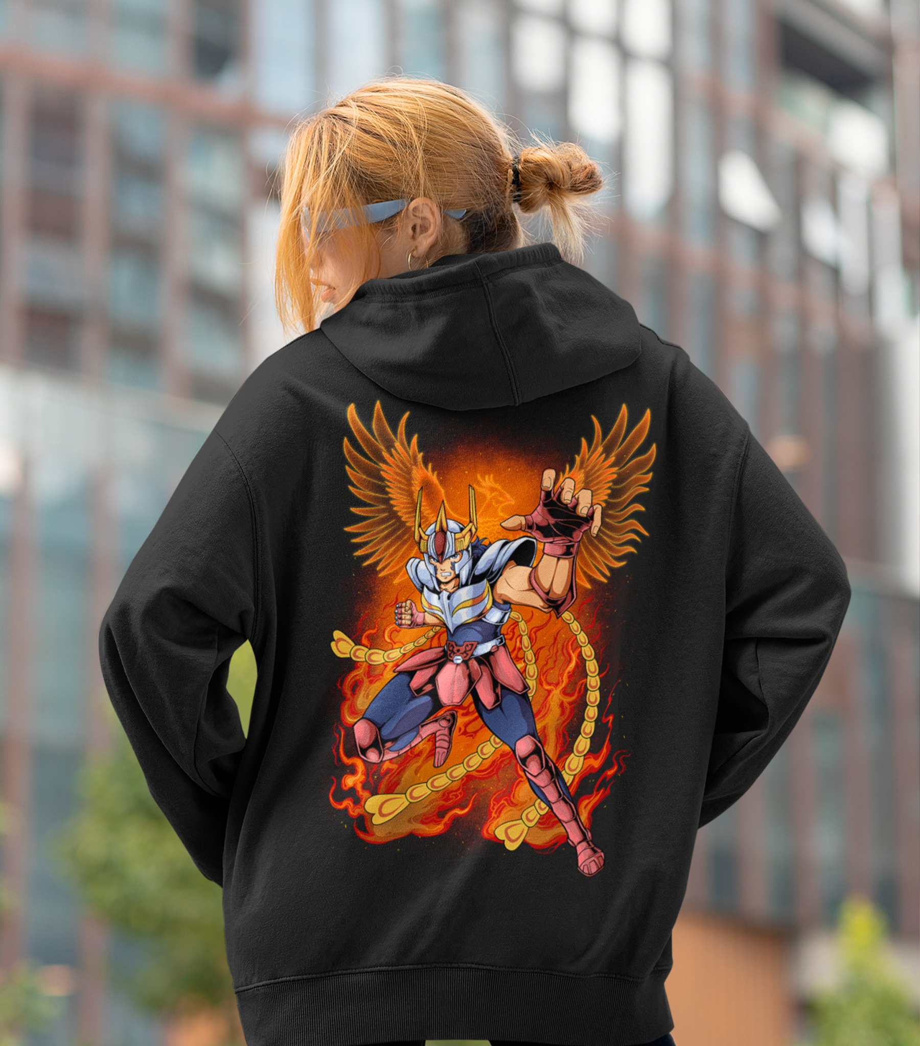 Saint Seiya - Phoenix Ikki Classic Unisex Pullover Hoodie - Image 3