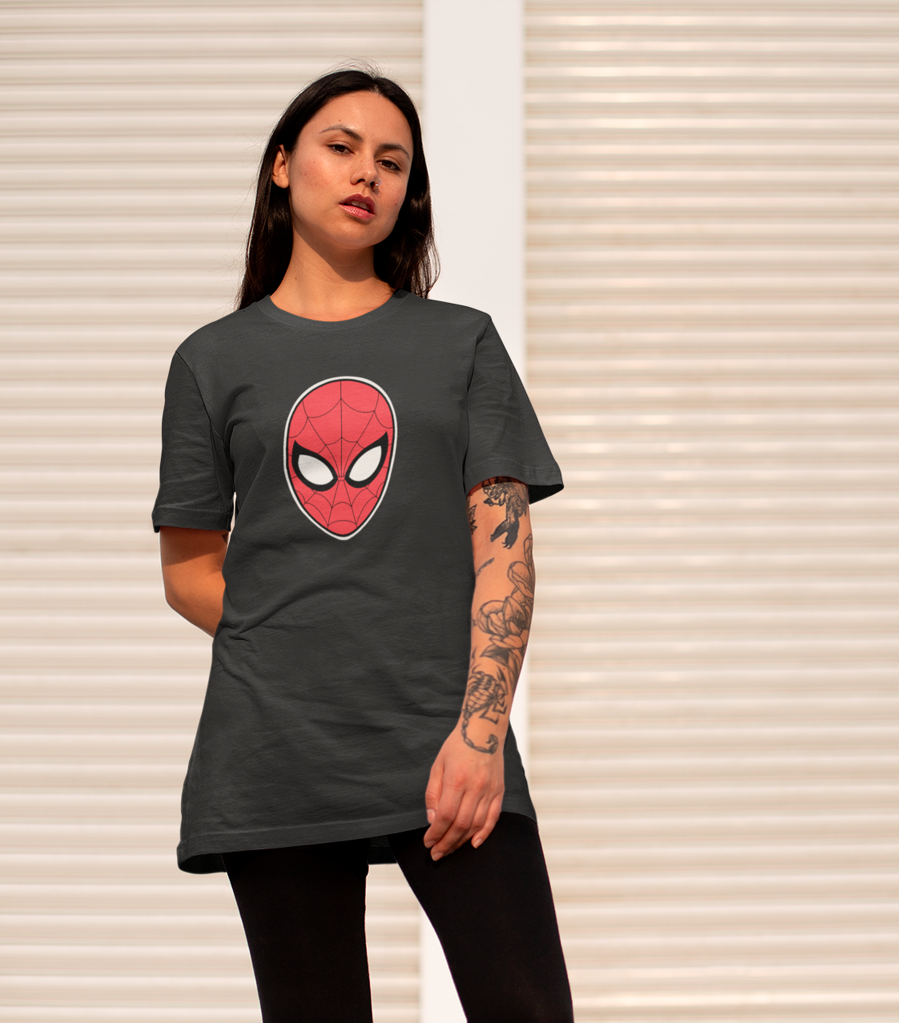 Spider-Man Face Mask Classic Unisex T-shirt - Image 2