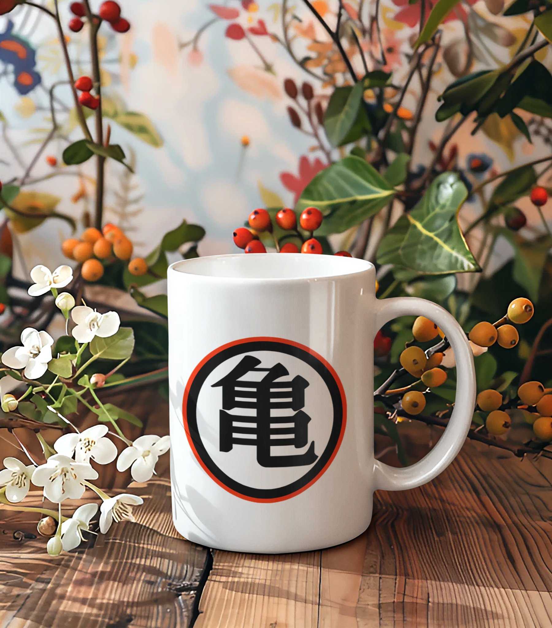 Kame Power Mug – 11oz Glossy Ceramic Saiyan Edition - Image 2