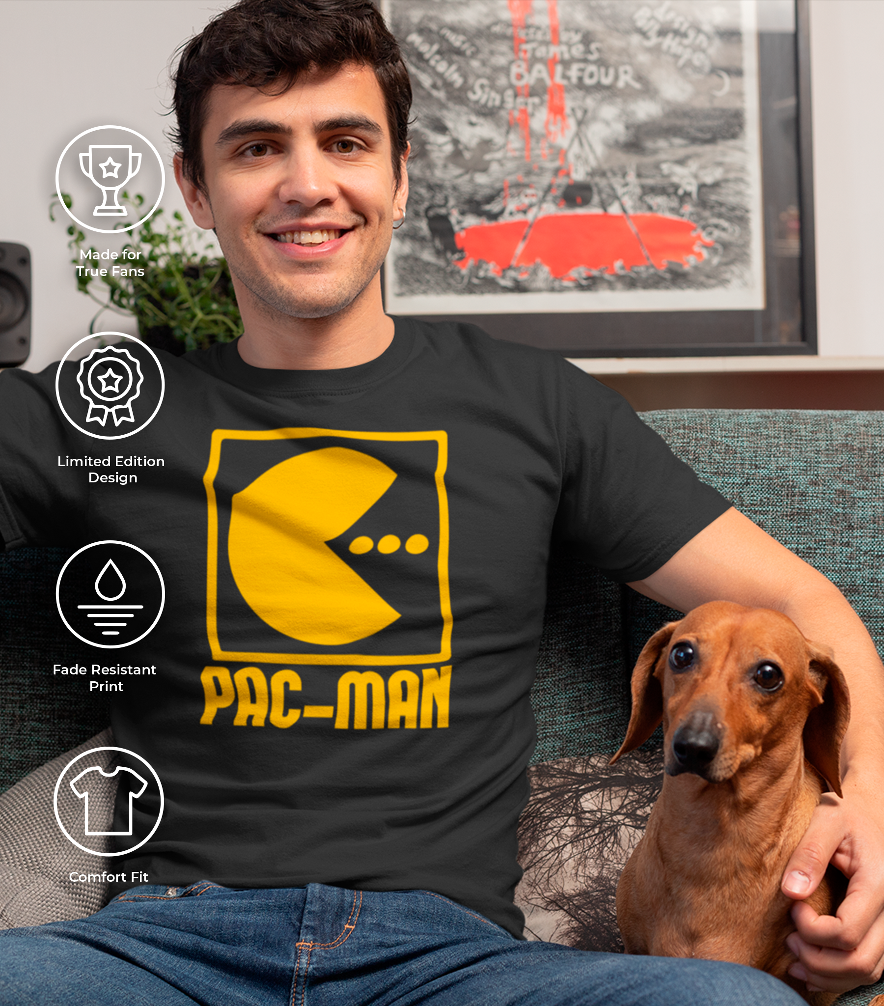 Pac-Man Classic Unisex T-shirt - Image 3